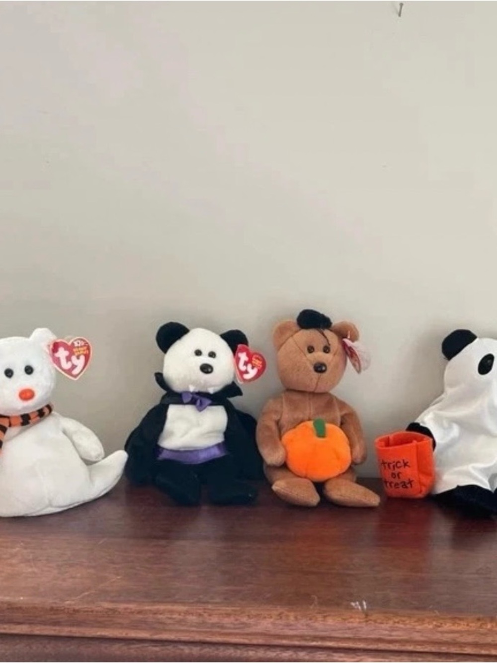 Ty Beanie Babies - Halloween Bear Bundle - Retired shudder count hocus ghost y2k